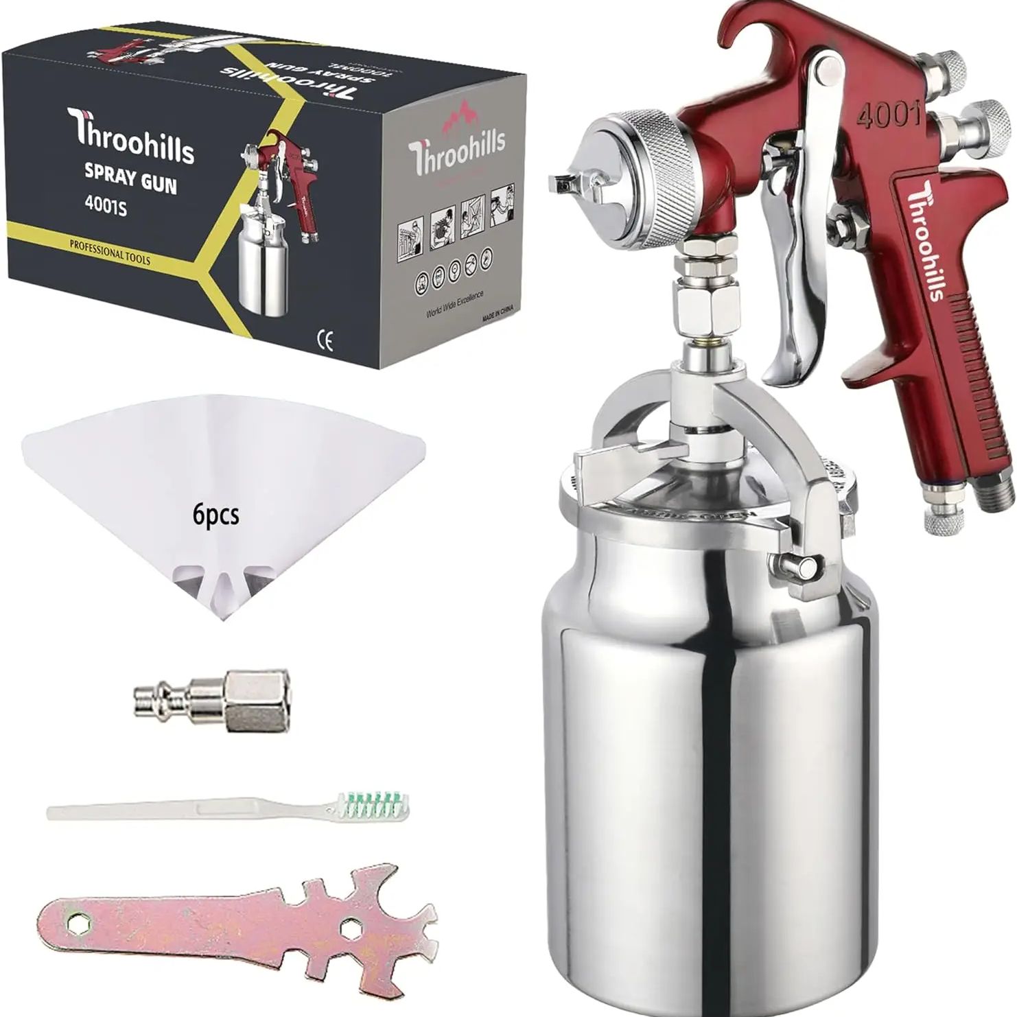 Home Security Gun - Pistol Semprot Cat Profesional dengan Sistem
