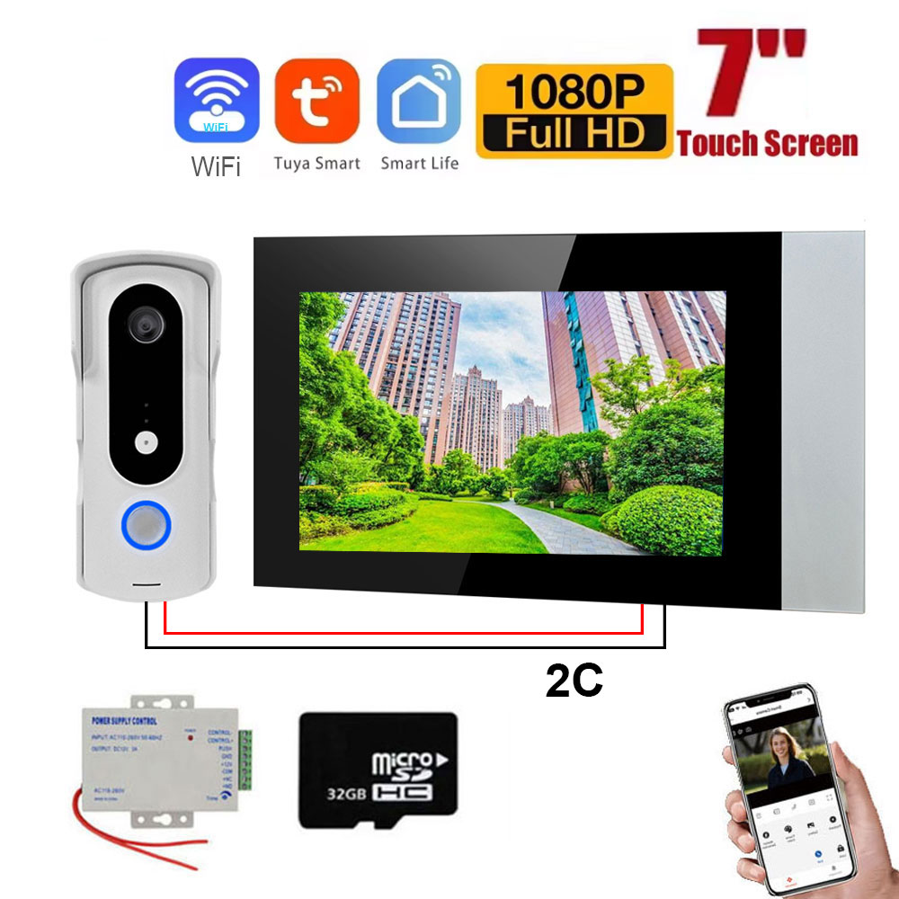 Home Security Uk - 2 kawat Smart Home Tuya Wifi