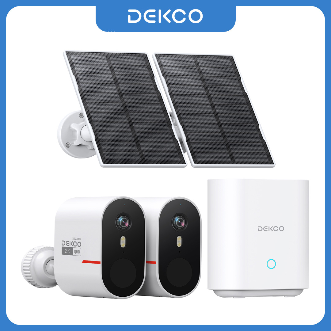 Home Security Wifi Camera - Dekco 3MP WiFi Solar Camera System