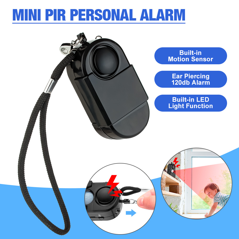 Home Security Lights - Alarm Detektor Gerak Mini Portabel 120DB