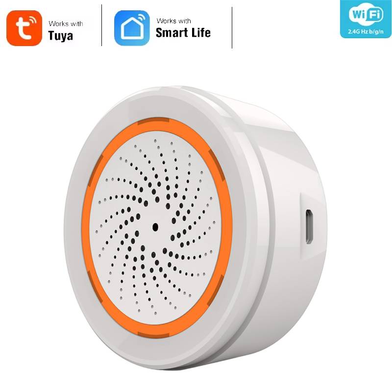 Home Security Lights - Alarm Sirene Pintar Tuya Zigbee Sensor