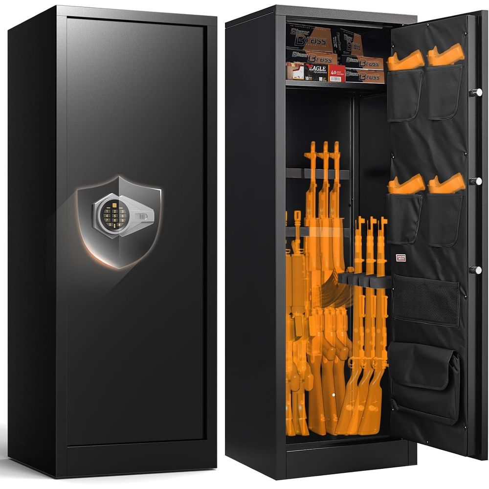 Home Security Gun - Senapan Kaliber 10-12, Brankas Akses Cepat,