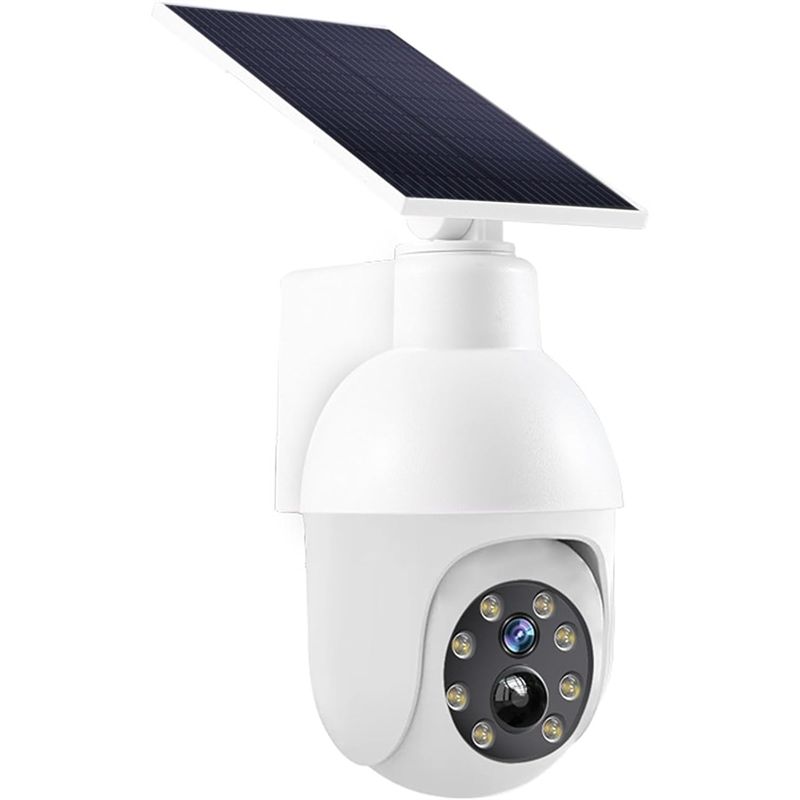 Home Security Lights - A29F-Lampu Sensor Pengawasan Analog Bertenaga Surya,