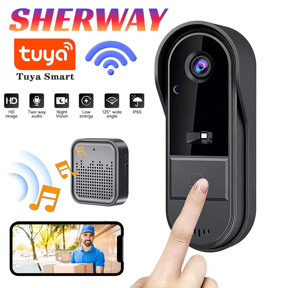 Home Security Bundle - Bel Pintu Tuya dengan Kamera Nirkabel
