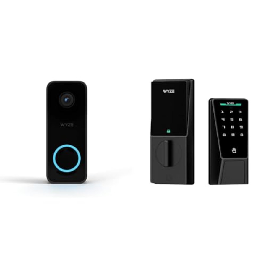 Home Security Bundle - Paket kamera pintu pintar dan kunci