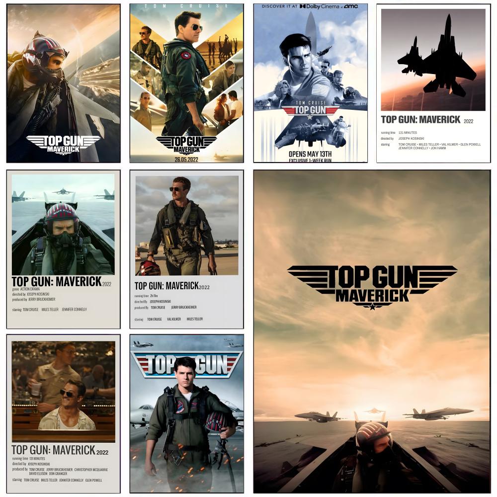 Home Security Gun - Poster Top G-Gun M-maverick Stiker Kertas
