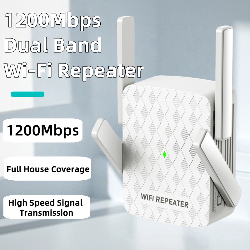 Home Security Bundle - 1200Mbps 5Ghz WiFi Repeater Dual Band