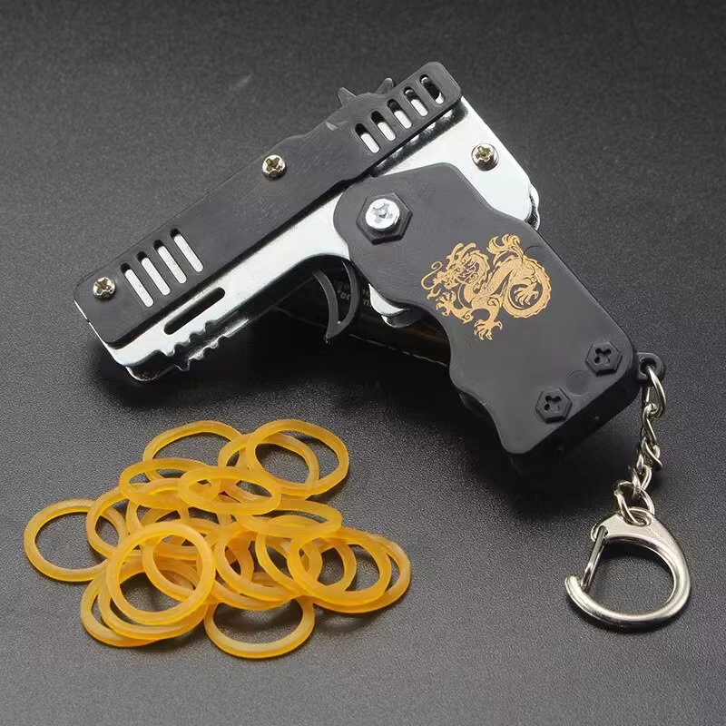 Gantungan Kunci Pistol Karet M - Home Security Gun ulasan dan harga