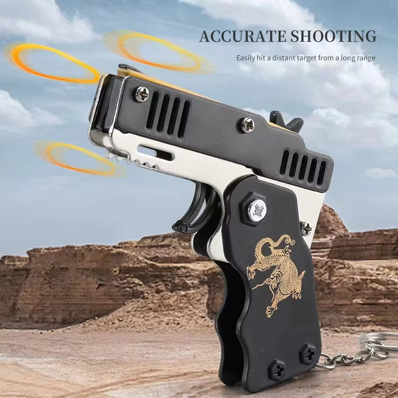 Gantungan Kunci Pistol Karet M - Home Security Gun ulasan dan harga