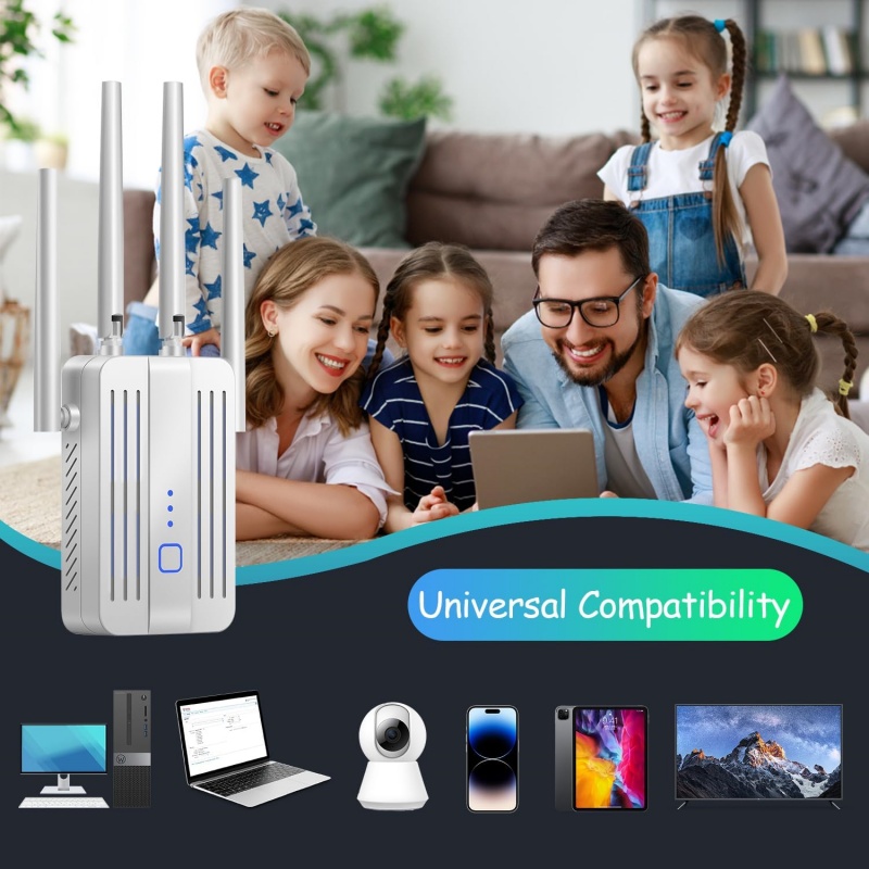 1200Mbps WiFi Repeater Extende - Home Security Bundle ulasan dan harga