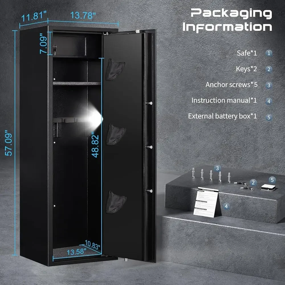 Brankas Biometrik, Kabinet Kea - Home Security Gun ulasan dan harga