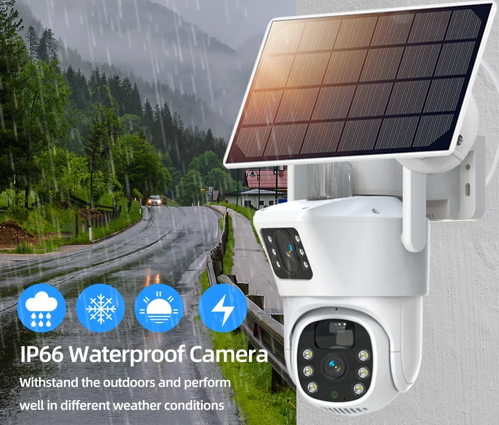 Kit Kamera CCTV tenaga surya W - Home Security Wifi Camera ulasan dan harga