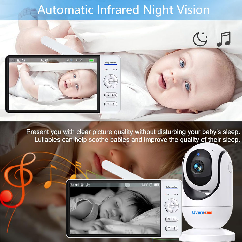 Monitor Bayi Layar 7.0 Inci Ba - Home Security Uk ulasan dan harga