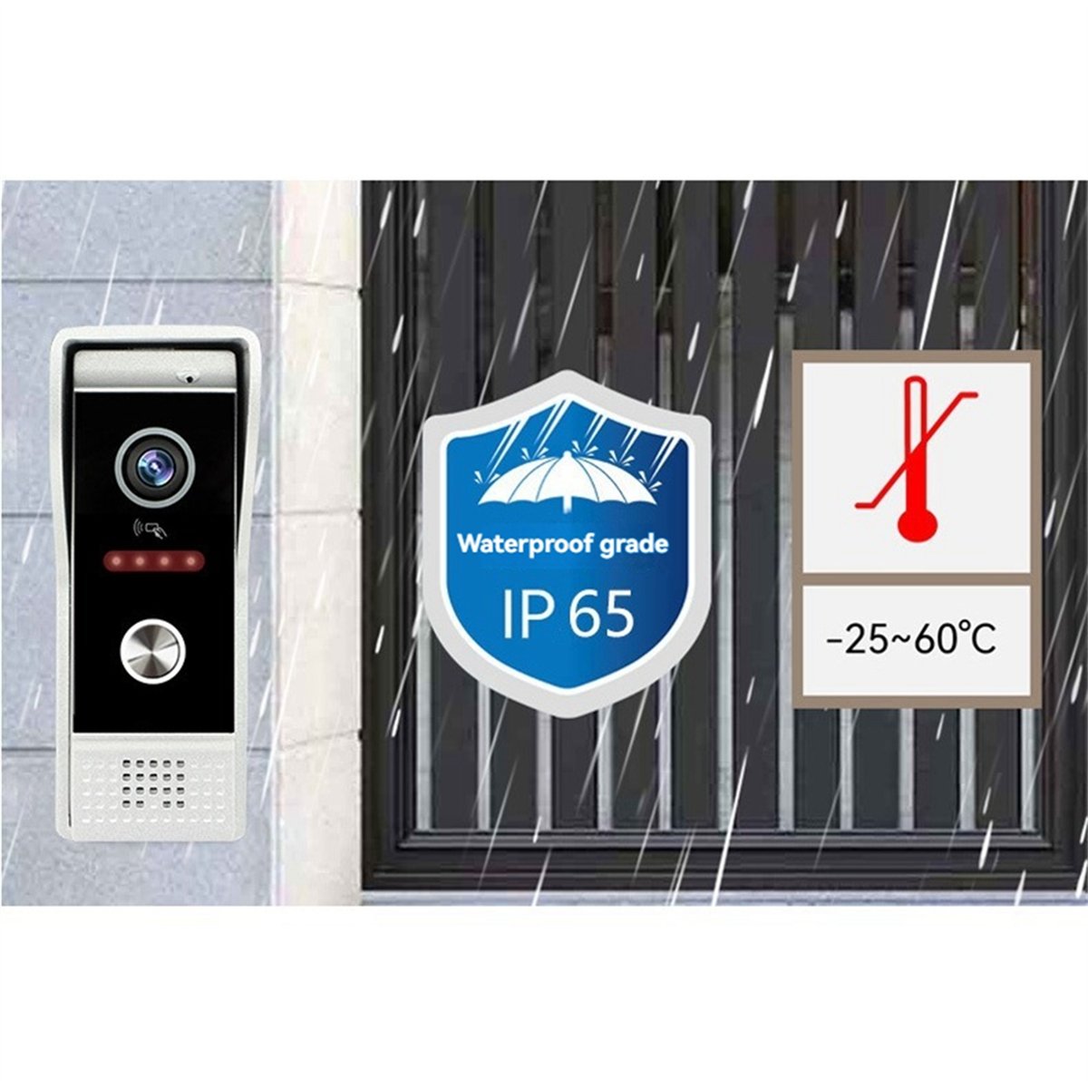 doyme TUYA Wifi Video Doorbell - Home Security Uk ulasan dan harga