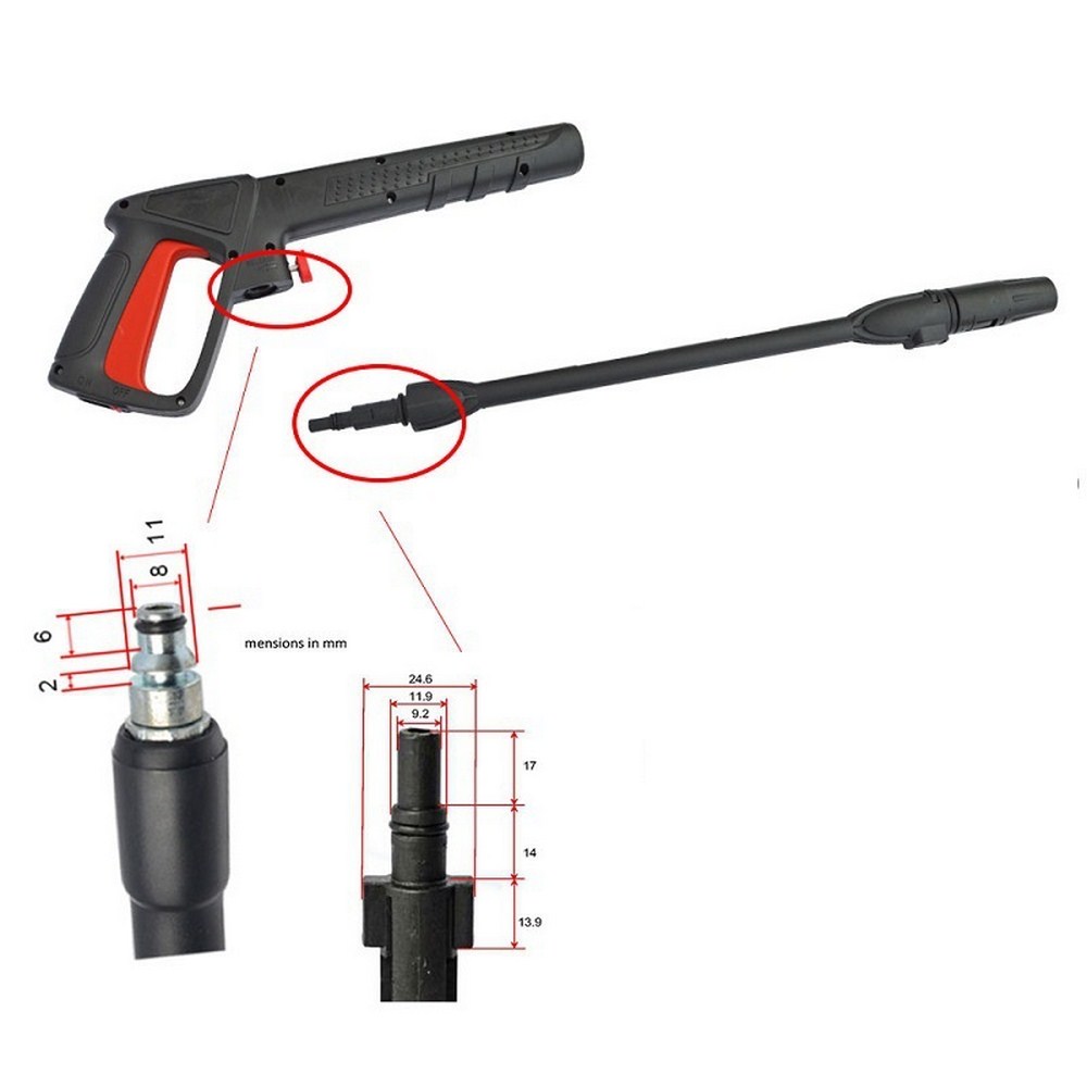 Semprotan cuci mobil, pistol a - Home Security Gun ulasan dan harga