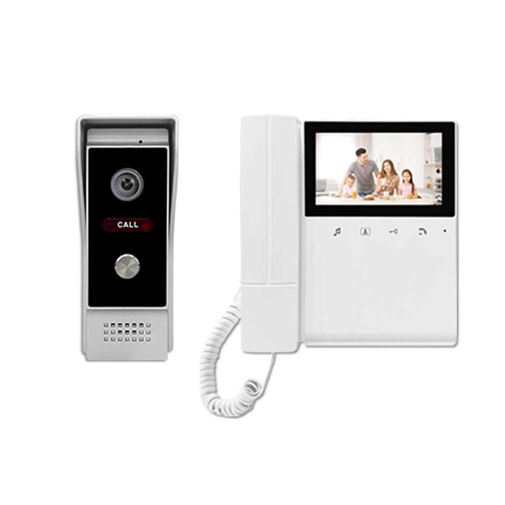 Sistem Interkom Video 4 Kabel  - Home Security Uk ulasan dan harga