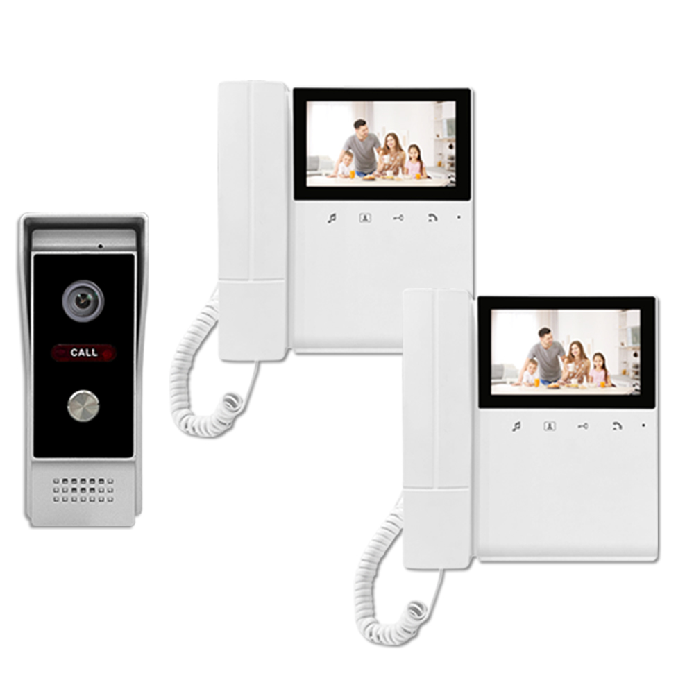 Sistem Interkom Video 4 Kabel  - Home Security Uk ulasan dan harga