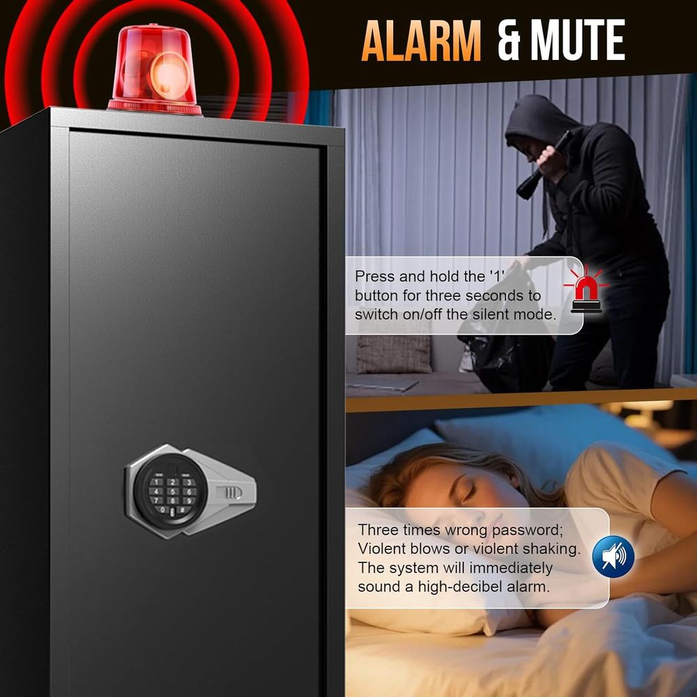 Senapan Kaliber 10-12, Brankas - Home Security Gun ulasan dan harga