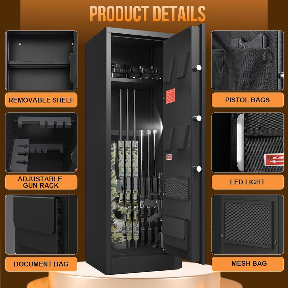 Senapan Kaliber 10-12, Brankas - Home Security Gun ulasan dan harga