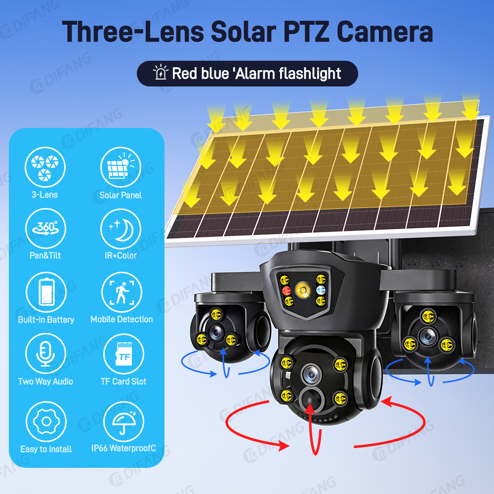 V380 Pro Kamera Solar WIFI 20M - Home Security Panel ulasan dan harga