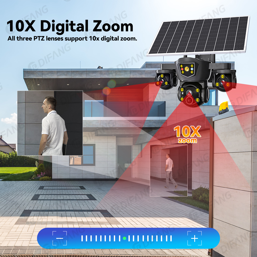 V380 Pro Kamera Solar WIFI 20M - Home Security Panel ulasan dan harga