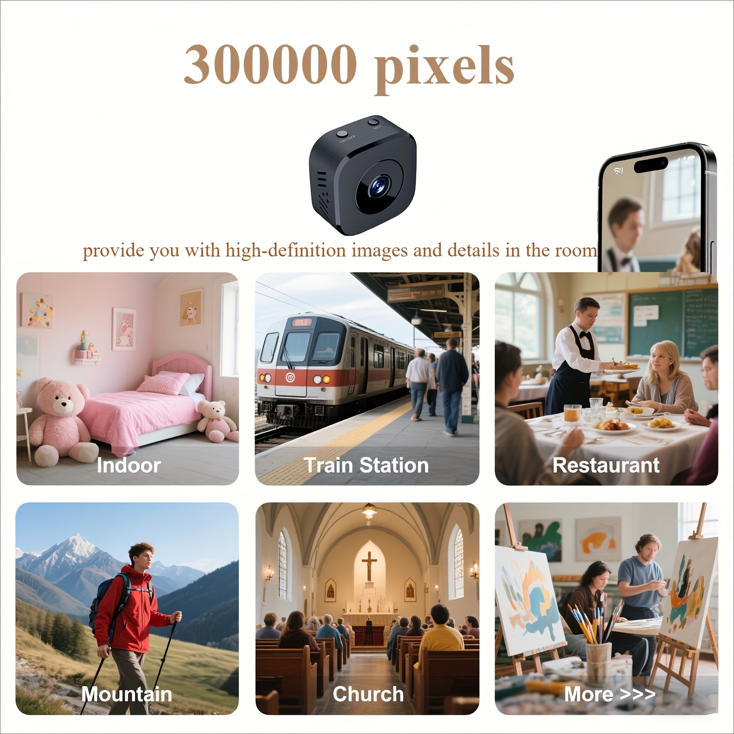 Kamera WiFi Mini HD 1080P Peng - Home Security Wifi Camera ulasan dan harga
