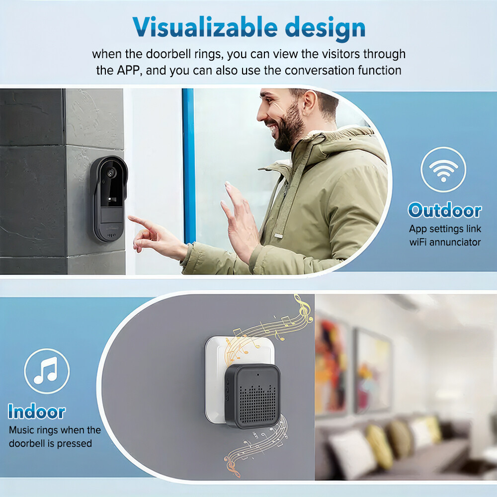 Bel Pintu Tuya dengan Kamera N - Home Security Bundle ulasan dan harga