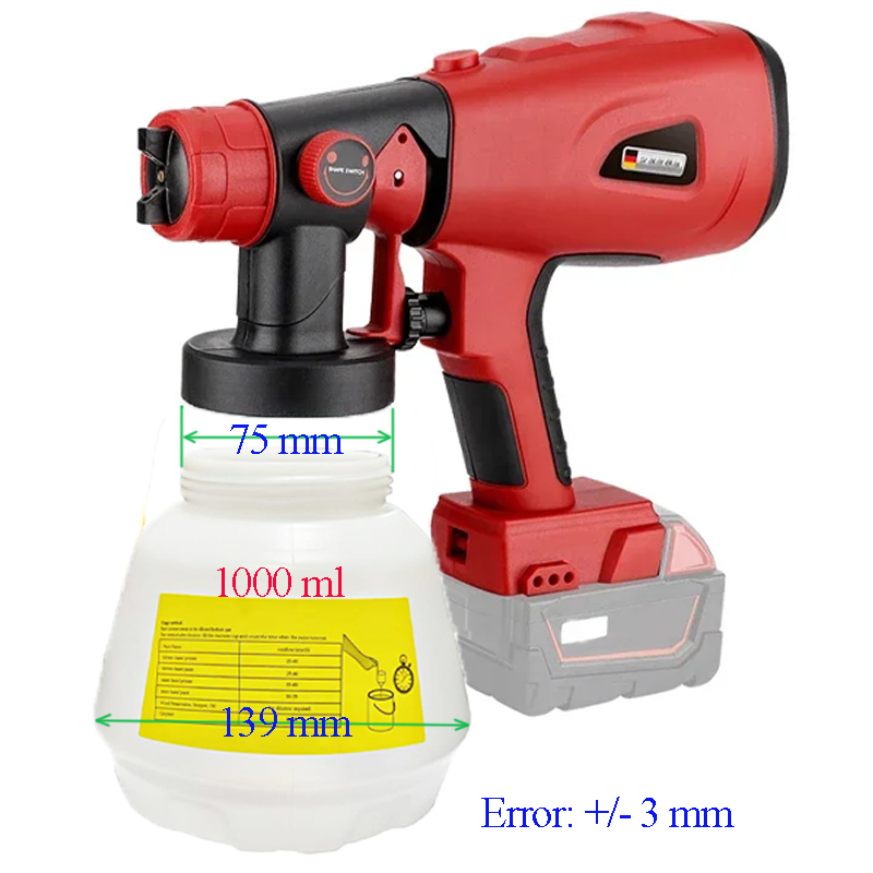 1000Ml Pistol Semprot Nirkabel - Home Security Gun ulasan dan harga