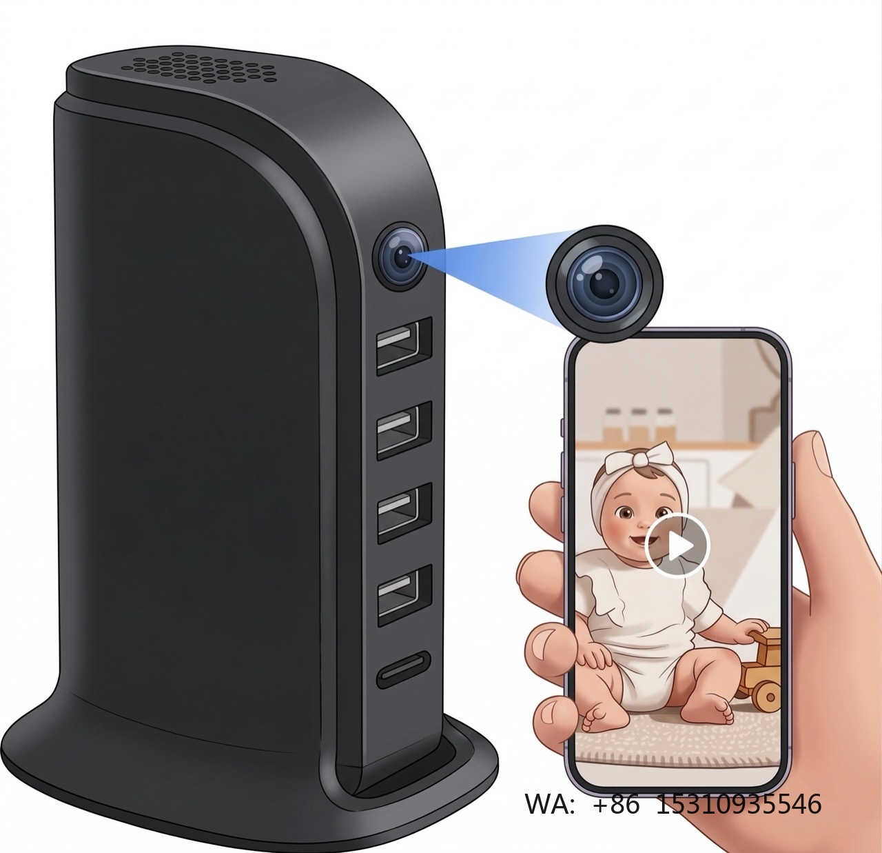 Kamera Keamanan Wi-Fi Ringkas  - Home Security Wifi Camera ulasan dan harga