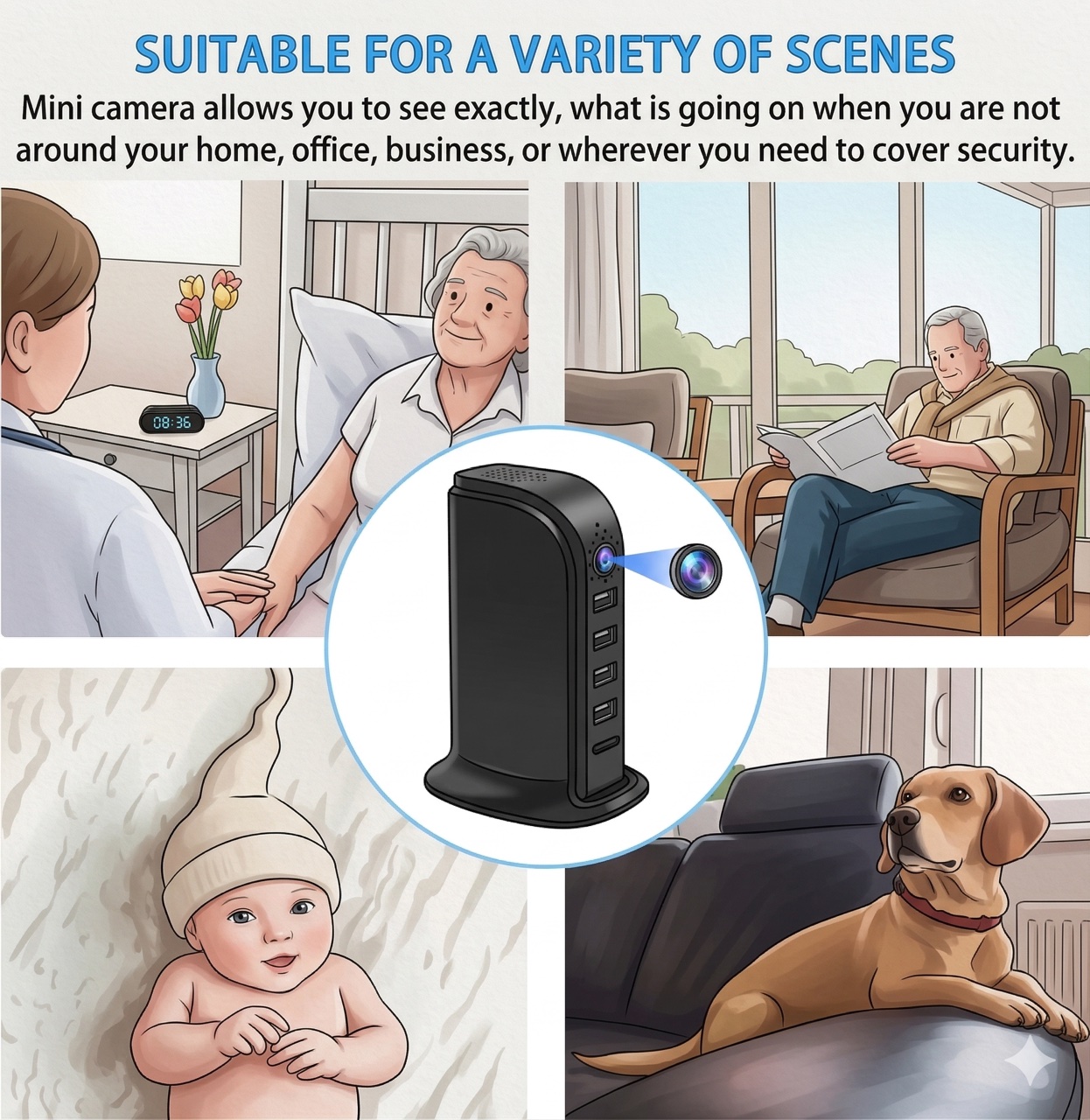 Kamera Keamanan Wi-Fi Ringkas  - Home Security Wifi Camera ulasan dan harga