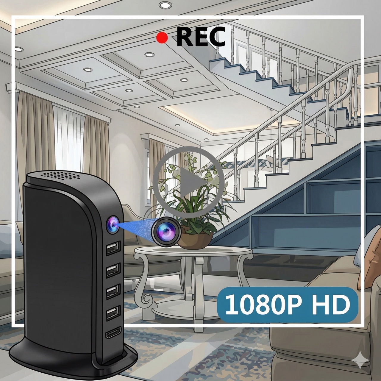 Kamera Keamanan Wi-Fi Ringkas  - Home Security Wifi Camera ulasan dan harga