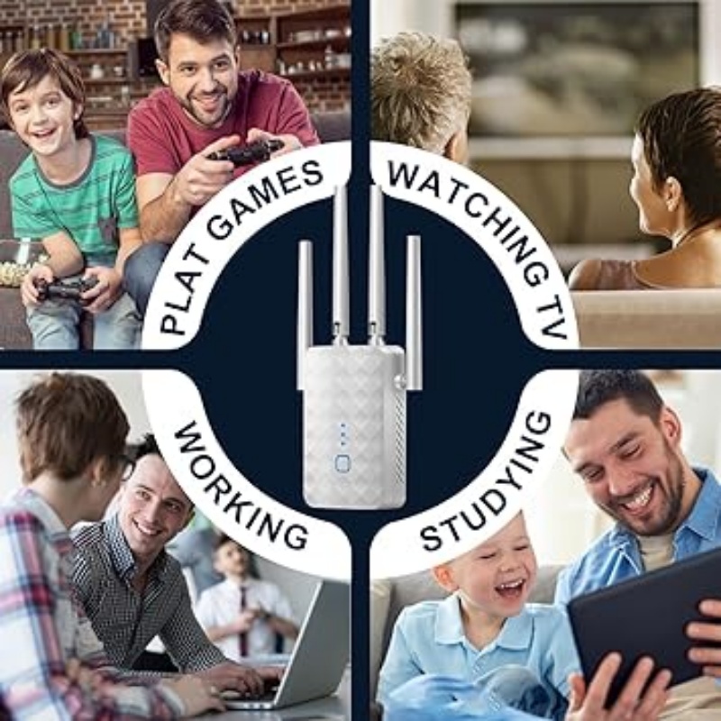 Pengulang WiFi 1200Mbps Nirkab - Home Security Bundle ulasan dan harga