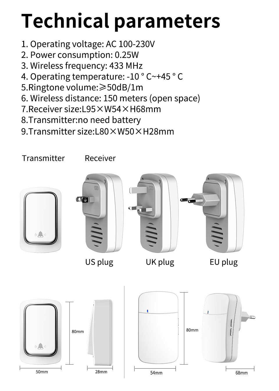Bel Pintu Nirkabel Lonceng Sel - Home Security Uk ulasan dan harga