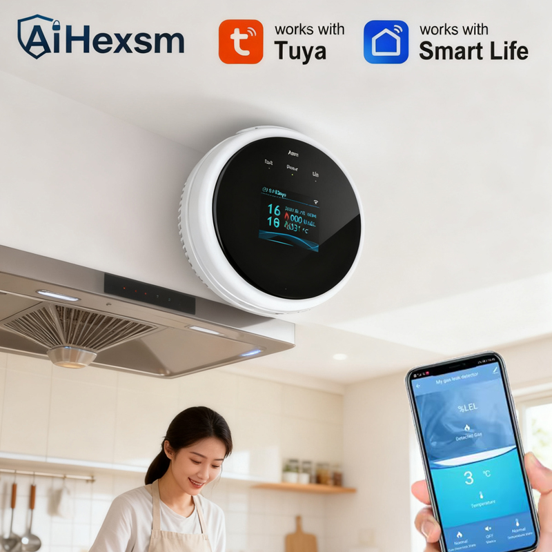 Sensor Kebocoran Gas Pintar un - Home Security Uk ulasan dan harga