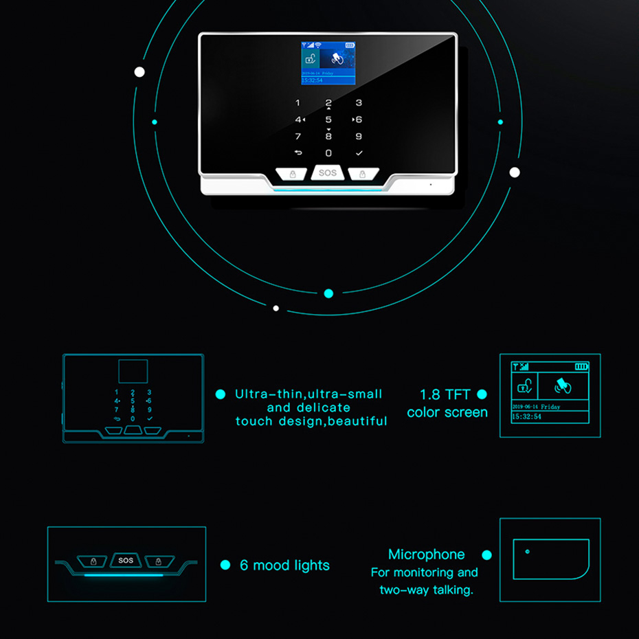 KERUI G20 Panel Alarm WIFI GSM - Keypad Alarm Panel ulasan dan harga